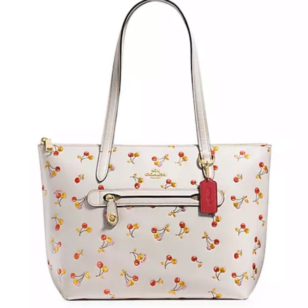 Coach Cherry Print Taylor Tote 🍒